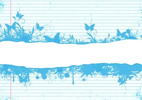 School notebook doodle Illustrazione stock