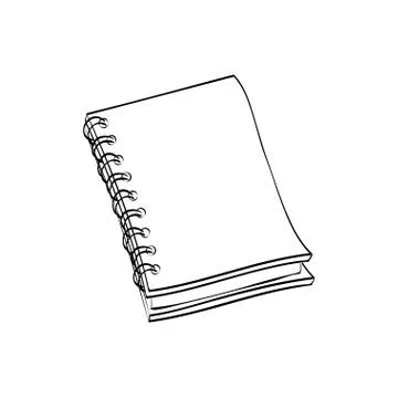 School notebook draw Illustrazione stock