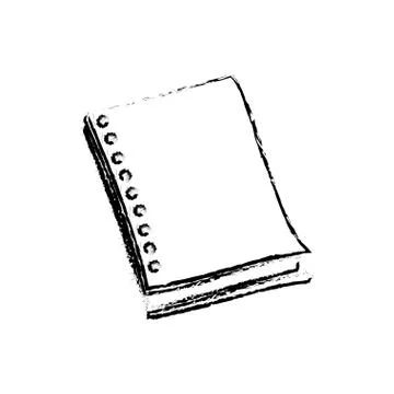 School notebook draw Illustrazione stock