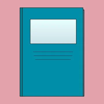 School Notebook Icon for Back to School Designs Illustrazione stock