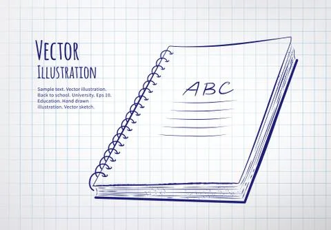 School notebook Stock Illustration
