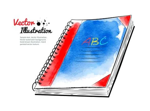 School notebook Stock Illustration