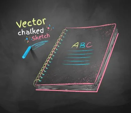 School notebook Stock Illustration