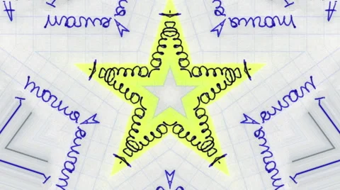 School Notebook Kaleidoscope Stock Footage 63049815