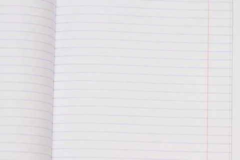 School notebook in line close-up, background, template. Stock Photos