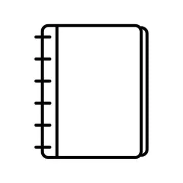 School notebook line style icon vector design Stock Illustration