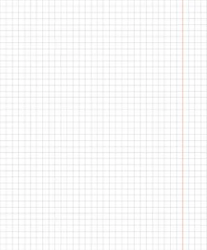 School notebook one page in square for math 스톡 일러스트