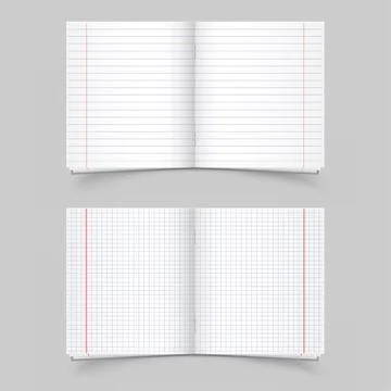 School notebooks Stock Illustration