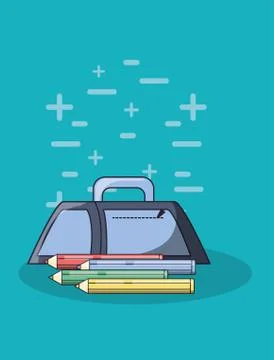 School objects design 스톡 일러스트