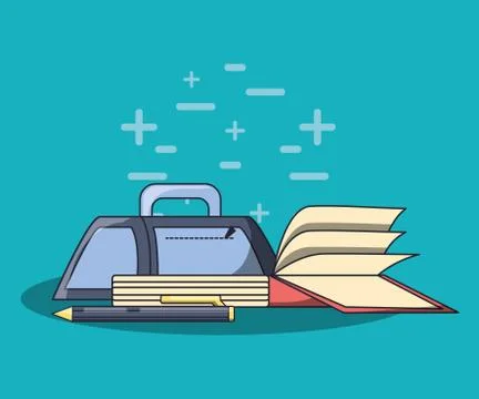 School objects design 스톡 일러스트