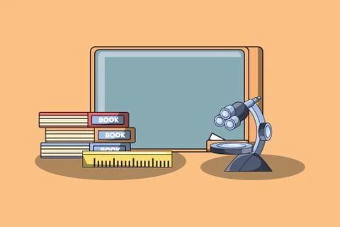 School objects design Stock Illustration