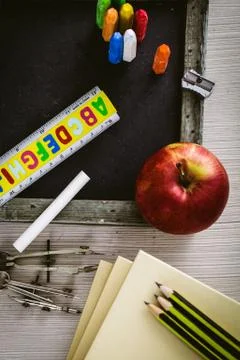 School objects for students Stock Photos