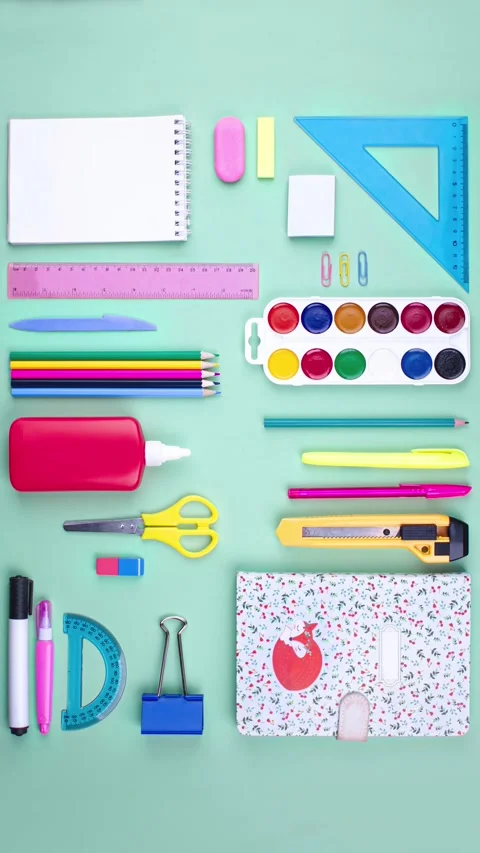 School, office concept looped stop motion animation Stock Footage 284694243