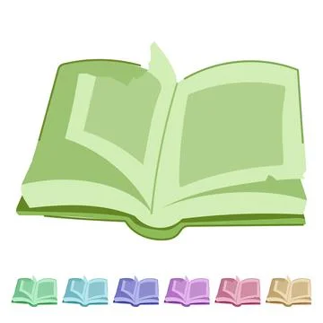 School old book vector cartoon graphic Stock Illustration