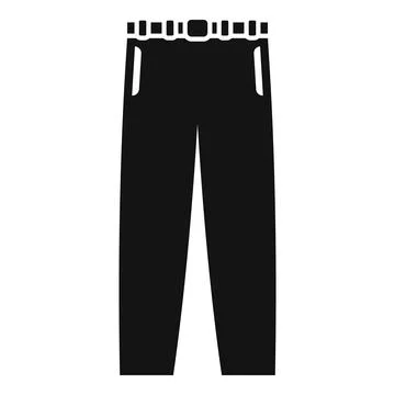 School pants icon simple vector. Boy uniform Illustrazione stock