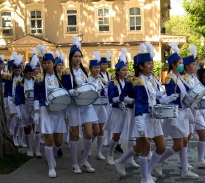 School parade Stock Photos