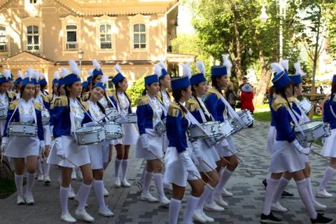 School parade Stock Photos