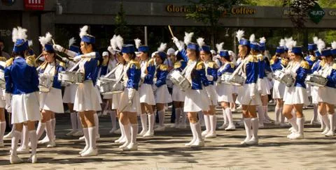 School parade Stock Photos