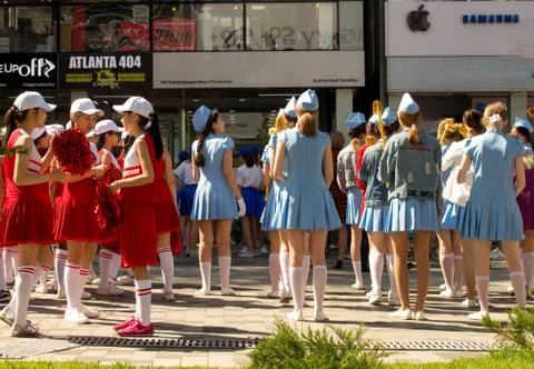 School parade Stock Photos