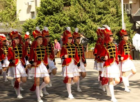 School parade Stock Photos