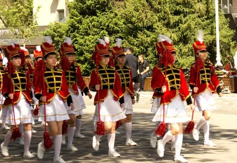 School parade Stock Photos