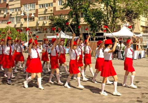 School parade Stock Photos