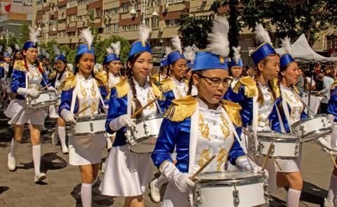 School parade Stock Photos