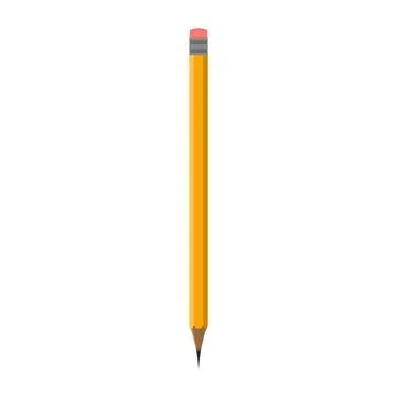 School pencil design vector illustration write tool art isolated white icon.  Illustrazione stock