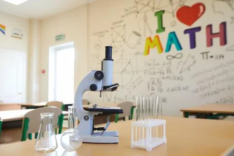 School of physics and mathematics classes Stock Photos