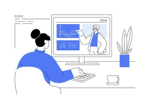 School program tutor isolated cartoon vector illustrations. Ilustración de archivo