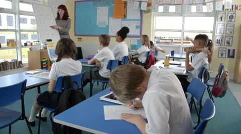 School Pupils In Maths Class With Teache... | Stock Video | Pond5