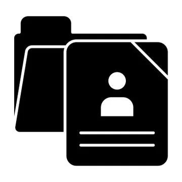 School questionnaire form solid icon. School document vector illustration Stock Illustration