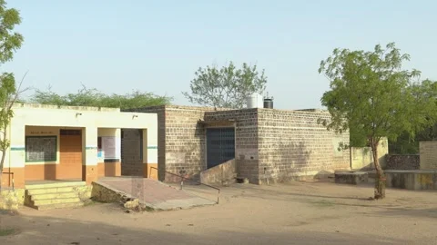 School Ramp and Brick Facade Stock Footage 325090441