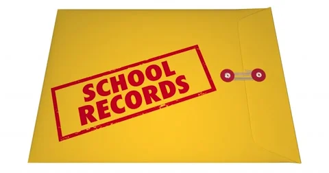 School Records Student File Transcripts Grades College Education 4K Stock Footage 61178214