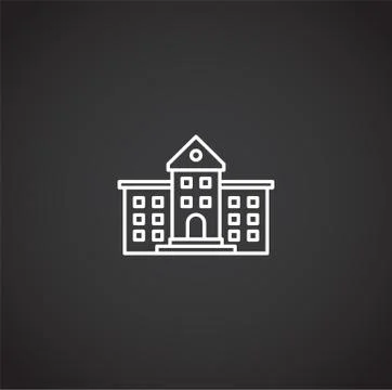 School related icon on background for graphic and web design. Simple Stock Illustration