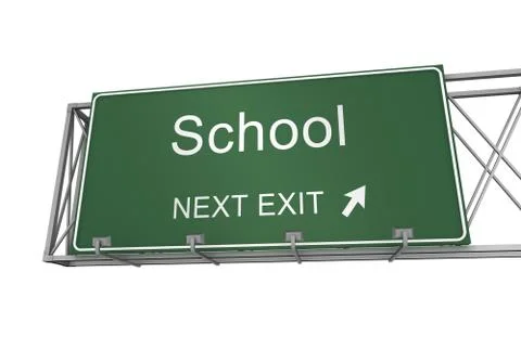 School road sign イラスト素材
