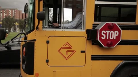 School route boys Stock Footage 65309189