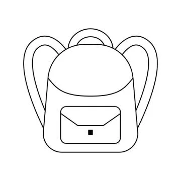 School rucksack  icon Stock Illustration