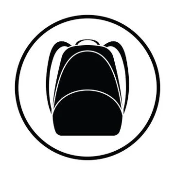School rucksack  icon Stock Illustration