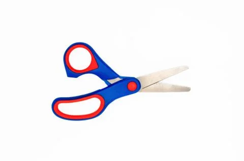 School Scissors open. Stock Photos