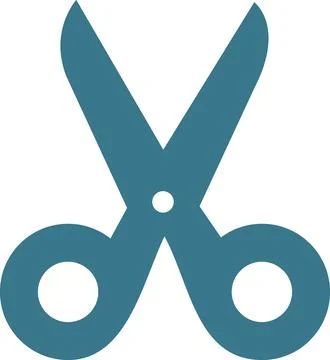 School scissors for paper and craft Stock Illustration
