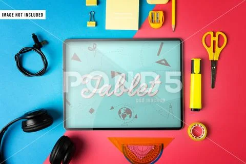 School Screen Mockup PSD 템플릿