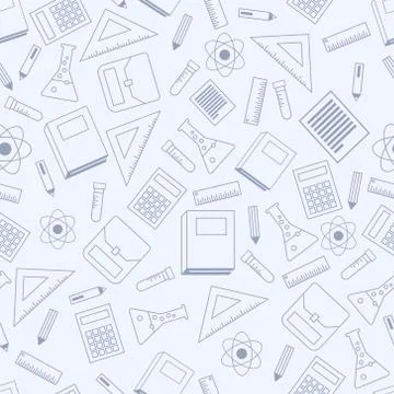 School seamless pattern Stock Illustration