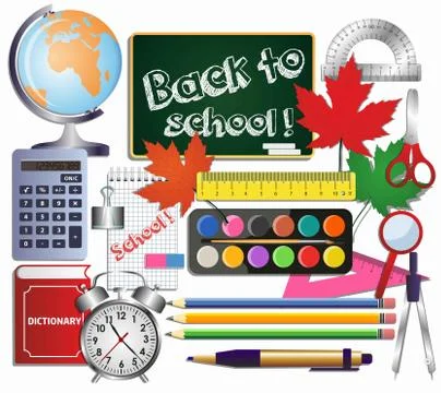 School set background. Stock Illustration