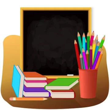 School set Stock Illustration