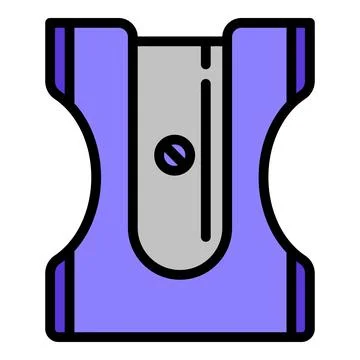 School sharpener icon, outline style Illustrazione stock