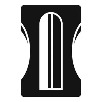 School sharpener icon, simple style Stock Illustration
