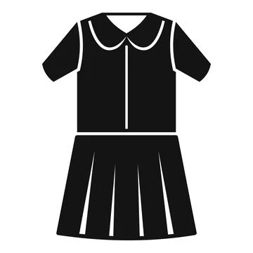 School shirt icon simple vector. Student suit Stock Illustration