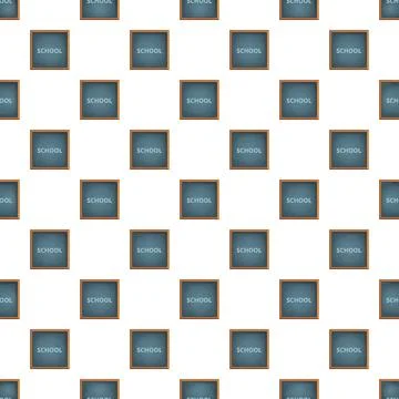 School sign chalkboard education learning seamless pattern Stock Illustration