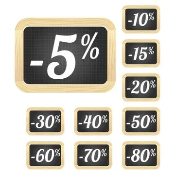 School slates offers Stock Illustration